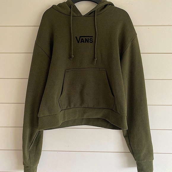 Vans Tops | Olive Green Vans Cropped 